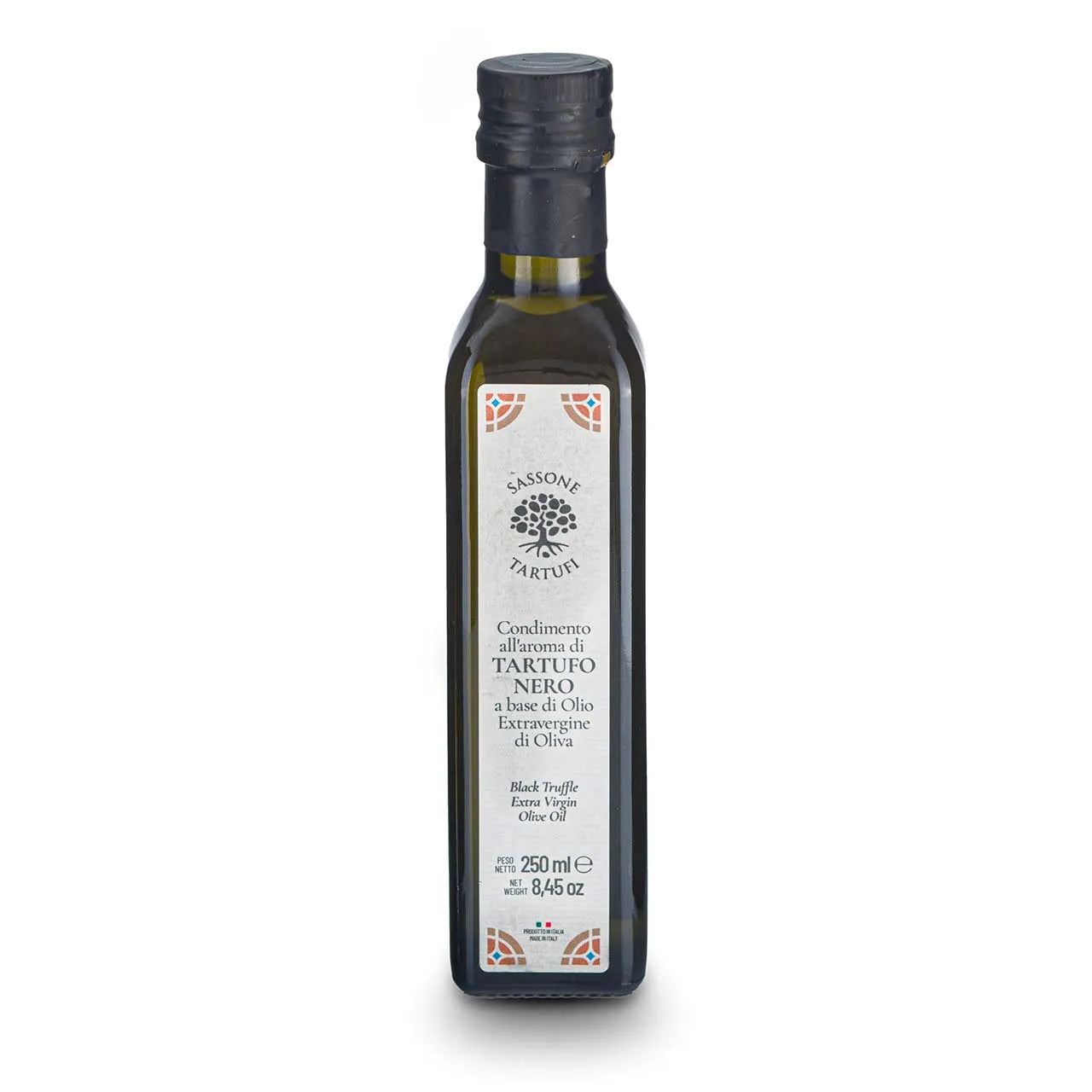 OLIO extra vergine d’oliva, aroma tartufo 2%.