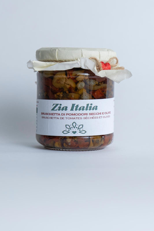 Bruschetta di Pomodori Secchi e Olive - 200g